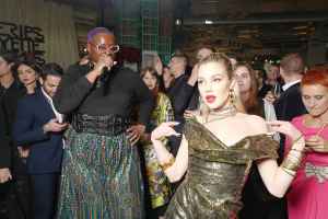 The voguing performance at the Galeries Lafayette Champs-Élysées opening party.