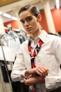 Backstage at Thom Browne  RTW Fall 2019, photographed in Paris on March 3, 2019.