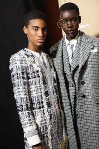 Backstage at Thom Browne  RTW Fall 2019, photographed in Paris on March 3, 2019.