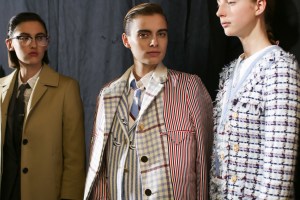 Backstage at Thom Browne  RTW Fall 2019, photographed in Paris on March 3, 2019.