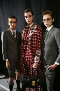 Backstage at Thom Browne  RTW Fall 2019, photographed in Paris on March 3, 2019.