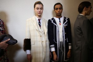 Backstage at Thom Browne  RTW Fall 2019, photographed in Paris on March 3, 2019.