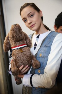 Backstage at Thom Browne  RTW Fall 2019, photographed in Paris on March 3, 2019.