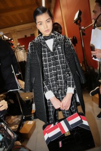 Backstage at Thom Browne  RTW Fall 2019, photographed in Paris on March 3, 2019.