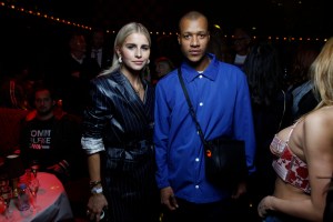 Caroline Daur and Heron Preston