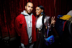 Lewis Hamilton and Janelle Monae