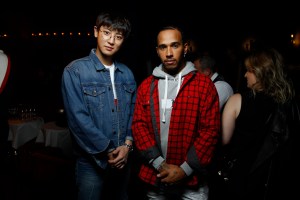 Chanyeol and Lewis Hamilton