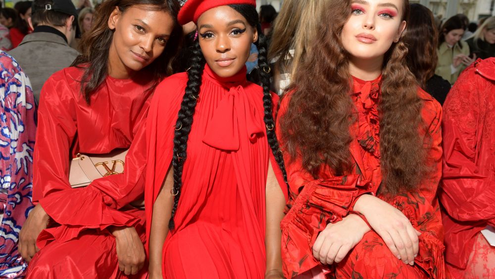 Liya Kebede, Janelle Monae and Katherine Langford in the front row