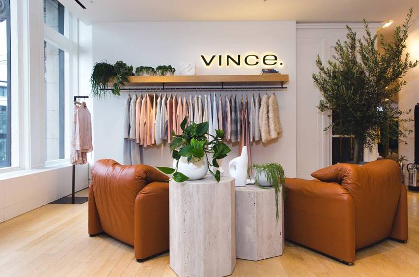 The Vince shop-in-shop in Selfridges