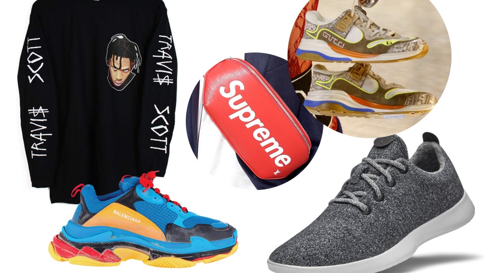 The streetwear aesthetic is still popular with young men.