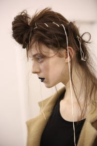 Backstage at Yohji Yamamoto RTW Fall 2019