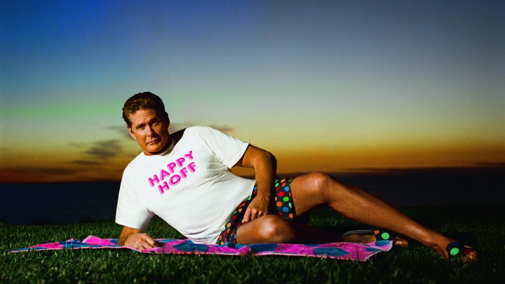 David Hasselhoff in Happy Socks.