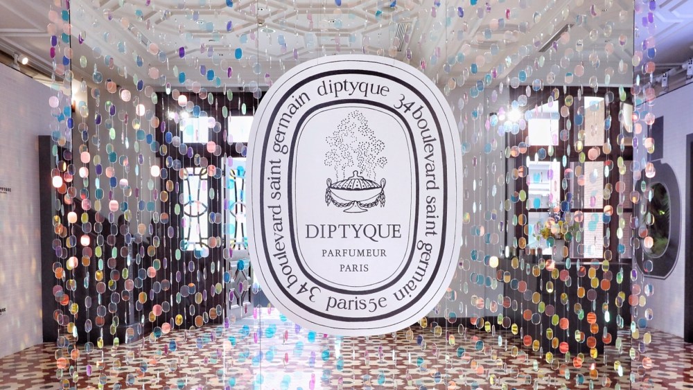 Diptyque's pop up exhibition in Shanghai, China.