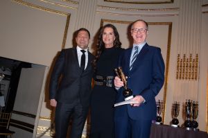 James Fallon, Paul Jowdy and Brooke ShieldsAAFA American Image Awards, New York, USA - 15 Apr 2019