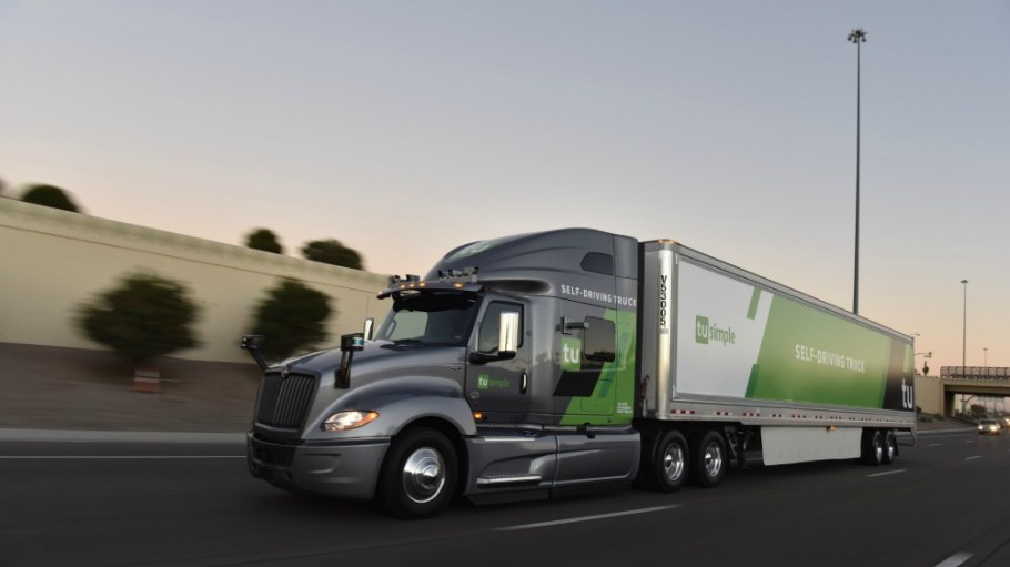 tusimple driverless truck logistics automation