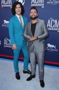 Dan Smyers and Shay Mooney of Dan + Shay
54th Annual ACM Awards, Arrivals, Grand Garden Arena, Las Vegas, USA - 07 Apr 2019
