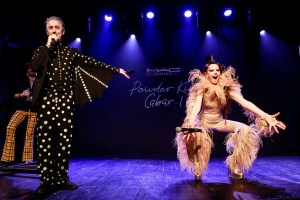 Alan Cumming and Susanne Bartsch at MAC's Powder Kiss cabaret show.