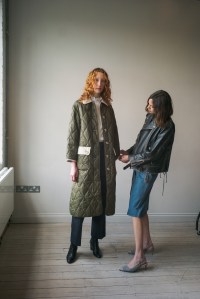 After plunging into the Barbour archives and getting her fingers Ñ and hair Ñ oily with the jackets' wax coatings, Chung pulled her favorite pieces, and put her very particular stamp on the brand.