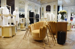 Balmain celebrated Design Week with a cocktail hosted in its Via Montenapoleone store, which opened last year. To mark the first anniversary, the Milanese unit added a corner dedicated to men’s wear and showcased a furniture piece by Franco-Italian artist and designer Marc Ange. Dubbed “L’Araignée chair,” the spider-like velvet armchair with multiple legs was placed on the first floor of the store. “The house of Balmain and my creations have a lot in common: This impertinent, flamboyant yet controlled side,” said Ange, defining the seat as a “mini-throne.”Ange, who founded the Bloom Room design agency in 2008 and, since then has worked for brands including Jean Paul Gaultier, Prada, Louis Vuitton, Ferrari and Moët & Chandon, is currently designing the Dar Simons in Marrakech, a new restaurant by Belgian-Indonesian chef Carlo Simons opening in September.