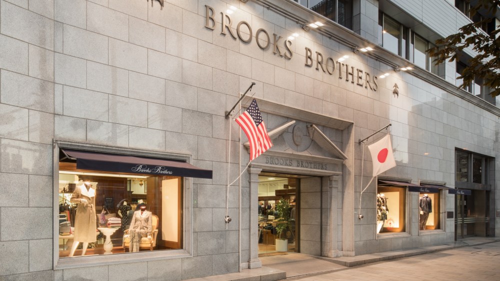 The first Brooks Brothers store in Japan in Aoyama.