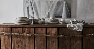 Brunello Cucinelli is committed to “telegraphing the idea of returning to live in harmony with the world. I like less the word sustainability, and much more harmony and hope.” To wit, the brand’s latest lifestyle collection for fall presented at the flagship on Via Montenapoleone during Milan Design Week, was a warm combination of silk cushions punctuated by metallic accents, cashmere blankets and even teddy bears, rendered in neutral and earthy colors that enhanced the collection’s cozy vibe.