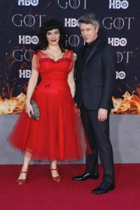 Aidan Gillen (R) and Camille O'Sullivan (L)
'Game of Thrones' season eight premiere, Arrivals, New York, USA - 03 Apr 2019