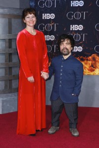 Erica Schmidt and Peter Dinklage
'Game of Thrones' season eight premiere, Arrivals, New York, USA - 03 Apr 2019