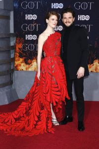 Rose Leslie, Kit Harington
'Game of Thrones' season eight premiere, Arrivals, New York, USA - 03 Apr 2019