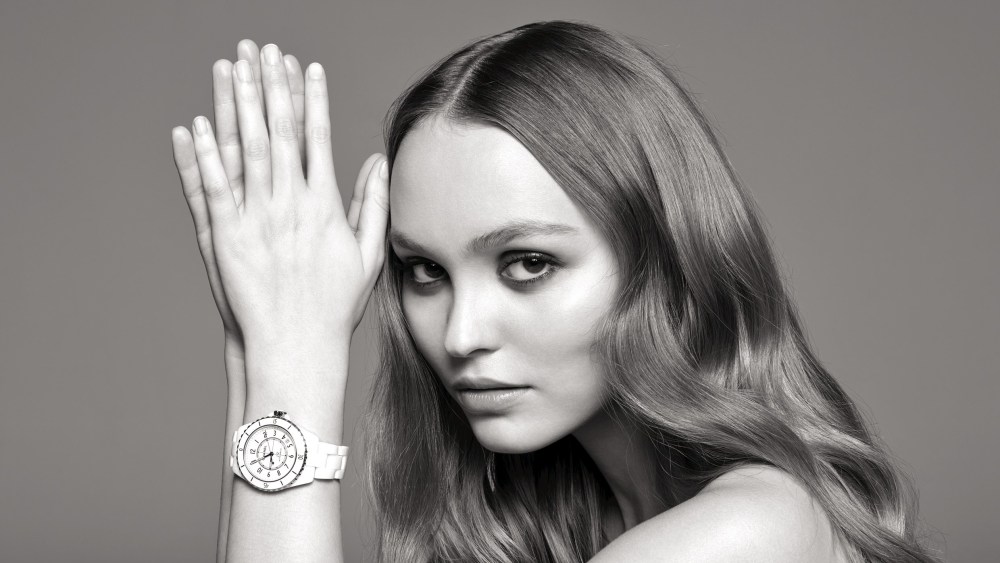 Lily-Rose Depp in Chanel J-12 watch campaign