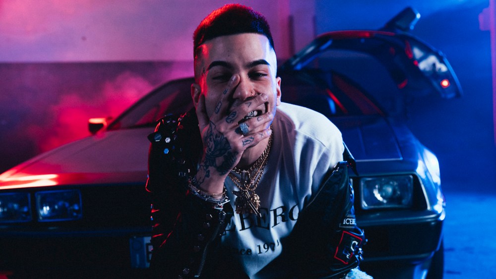 Italian trapper Sfera Ebbasta fronted Iceberg's spring 2018 ad campaign.