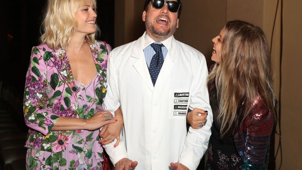Malin Åkerman, Johnson Hartig and Fergie at the Libertine fall 2019 after party in L.A.