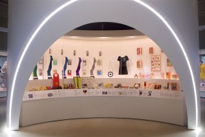 The Mary Quant exhibit at the Victoria and Albert Museum.