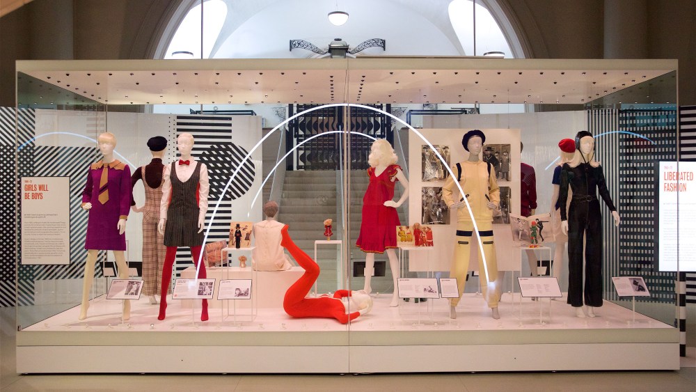 The Mary Quant exhibit at the Victoria and Albert Museum.