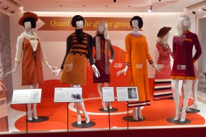 The Mary Quant exhibit at the Victoria and Albert Museum.