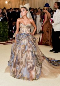 Ariana GrandeThe Metropolitan Museum of Art's Costume Institute Benefit celebrating the opening of Heavenly Bodies: Fashion and the Catholic Imagination, Arrivals, New York, USA - 07 May 2018WEARING VERA WANG
