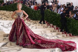 Blake LivelyThe Metropolitan Museum of Art's Costume Institute Benefit celebrating the opening of Heavenly Bodies: Fashion and the Catholic Imagination, Arrivals, New York, USA - 07 May 2018WEARING VERSACE