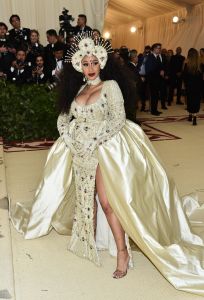 Cardi BThe Metropolitan Museum of Art's Costume Institute Benefit celebrating the opening of Heavenly Bodies: Fashion and the Catholic Imagination, Arrivals, New York, USA - 07 May 2018WEARING MOSCHINO