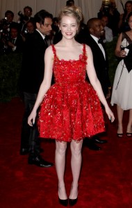 Emma StoneCostume Institute Gala Benefit, celebrating 'Schiaparelli and Prada: Impossible Conversations', Metropolitan Museum of Art, New York, America - 07 May 2012