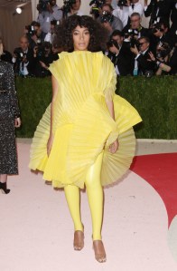 Solange Knowles
The Metropolitan Museum of Art's COSTUME INSTITUTE Benefit Celebrating the Opening of Manus x Machina: Fashion in an Age of Technology, Arrivals, The Metropolitan Museum of Art, NYC, New York, America - 02 May 2016
WEARING DAVID LEPORT