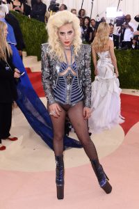 Lady Gaga
The Metropolitan Museum of Art's COSTUME INSTITUTE Benefit Celebrating the Opening of Manus x Machina: Fashion in an Age of Technology, Arrivals, The Metropolitan Museum of Art, NYC, New York, America - 02 May 2016
WEARING ATELIER VERSACE