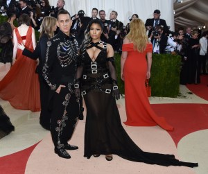 Jeremy Scott and Nicki MinajThe Metropolitan Museum of Art's COSTUME INSTITUTE Benefit Celebrating the Opening of Manus x Machina: Fashion in an Age of Technology, Arrivals, The Metropolitan Museum of Art, NYC, New York, America - 02 May 2016Jeremy WEARING MOSCHINO