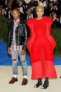 Pharrell Williams and Helen LasichanhThe Costume Institute Benefit celebrating the opening of Rei Kawakubo/Comme des Garcons: Art of the In-Between, Arrivals, The Metropolitan Museum of Art, New York, USA - 01 May 2017
