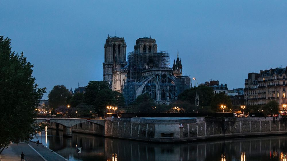 The Notre-Dame cathedral is seen after the fire in Paris, . A catastrophic fire engulfed the upper reaches of Paris' soaring Notre Dame Cathedral as it was undergoing renovations Monday, threatening one of the greatest architectural treasures of the Western world as tourists and Parisians looked on aghast from the streets belowNotre Dame Fire, Paris, France - 16 Apr 2019