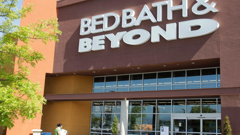 A Bed Bath & Beyond customer enters a store in Mountain View, Calif., . Bed Bath & Beyond Inc. said Wednesday it agreed to buy smaller home goods retailer Cost Plus Inc. for about $495 million, following a collaboration that put a specialty food department in some Bed Bath & Beyond stores showed promiseBed Bath Beyond Acquisition, Mountain View, USA