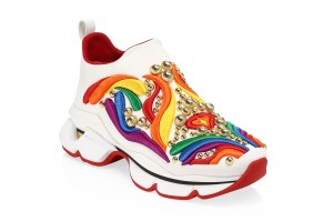 Christian Louboutin sneaker for the Saks Stonewall Inn campaign.