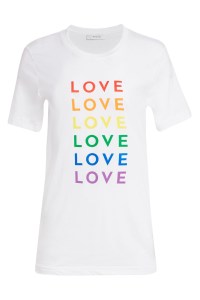Milly love tee for the Saks Stonewall Inn campaign.