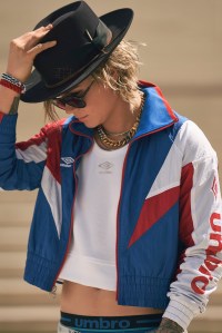 Ashlyn Harris in her latest Umbro campaign.