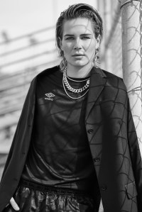 Ashlyn Harris in her latest Umbro campaign.