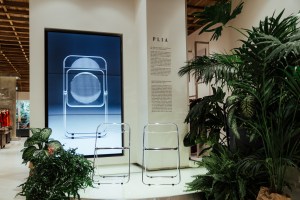 Celebrating the 50th anniversary of Italian designer Giancarlo Piretti’s Plia folding chair, outerwear specialist Woolrich hosted an exhibition of objects and pictures at its Milan flagship. Designed in 1967 and presented for the first time to buyers at Milan’s furniture trade show Salone del Mobile the following year, the Plia with its metallic hardware and transparent seat and back is representative of the designer’s work rooted in “incorporating the novelty to telegraph an unparalleled inventive freshness,” explained Piretti’s friend and artist Giovanni Anceschi. Marking the anniversary, Italy’s company Codiceicona will reissue the chair featuring a polka-dotted design.