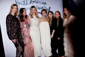 Annelise Peterson Winter, Candice Miller, Lesley Thompson Vecsler, Marcella Guarino, Ashley Olsen, Mary Kate Olsen, and Rebecca Cohen